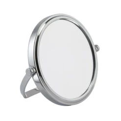 Small Chrome Freestanding Mirror 7x
